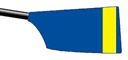 Image showing the rowing club's blade colours