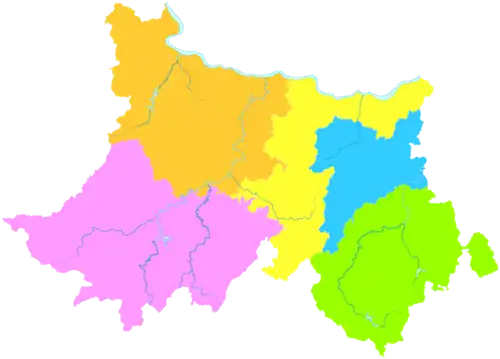 Yun'an (yellow) in Yunfu