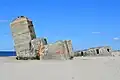 Bunker remnants from World War II