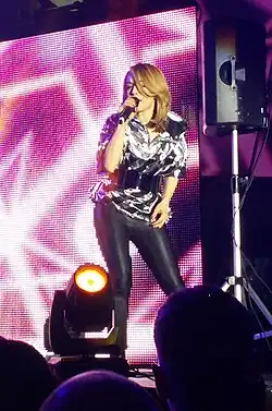 Alexia on stage in Sofia in 2015