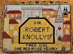 Sir Robert Knollys (prayer) kneeler for ordinary church use