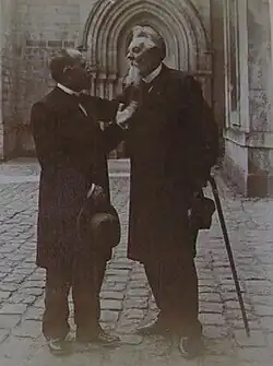 Alphonse Chigot with Commandant Caffier in 1905