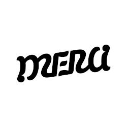 Point reflection ambigram merci.