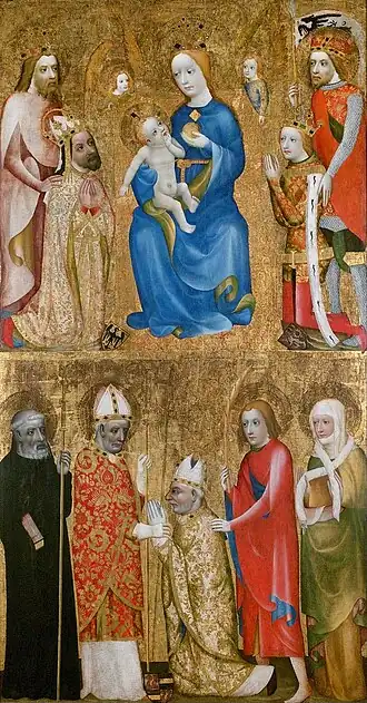 Votive Panel of Jan Očko of Vlašim, 1370