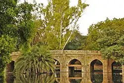 Old Lodhi Bridge (Athpula aka Khairpur ka Pul) with approaches. Built 1556 - 1605 A.D.