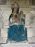 Statue of Notre Dame in the church