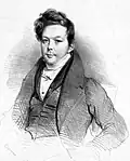 French songwriter and composer Auguste-Marie Panseron (1796-1859) by Achille Devéria (1800-1857).