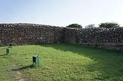 Bastion, where a wall of Jahanpanah meets the wall of Rai Pithora fort.