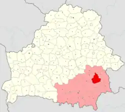 Location of Buda-Kashalyova district
