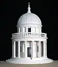 Model of the Tempietto del Bramante, Model in scale 1:15 Architectural icon model collection by Oswald Mathias Ungers, Cologne