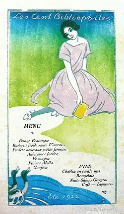 Colour printing registration, a matrix for each colours Cent Bibliophiles (1922)