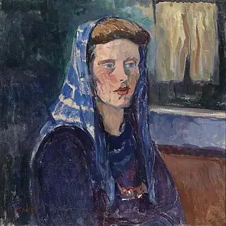 Woman with Blue Headscarf (date unknown)