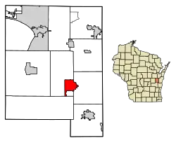 Location of Chilton in Calumet County, Wisconsin.