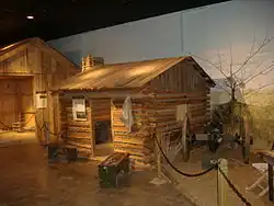 Replica shanty in the camp