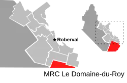 Location of Lac-Bouchette