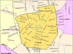 Census Bureau map of Freehold Borough, New Jersey Interactive map of Freehold Borough, New Jersey