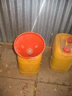Low-cost waterless portable urinal in Burkina Faso