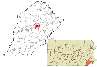Location in Chester County and the U.S. state of Pennsylvania