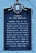 Church PHC historical marker installed in 1952