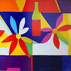 Composition with Flowers and Bottles, 2000.