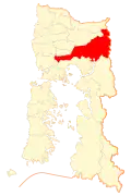 Location of Puerto Varas commune in Los Lagos Region