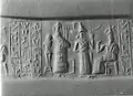 Cylinder seal, ca. 19th–18th century B.C. Elamite