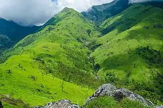 Banasura Hill with cloud covered