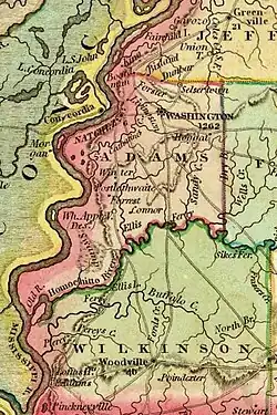 Washington mapped in 1823