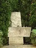 Marshall monument in the neighborhood of Kaisermühlen in Vienna, Austria