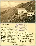The Sonklarhütte on the Speikboden as depicted on an old postcard