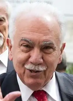 Doğu Perinçek, leader of the Patriotic Party (VP)