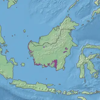 Ecoregion territory (in purple)