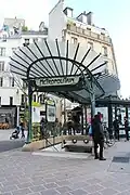 Recreated entrance at Châtelet