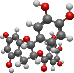 Chemical structure of epicatechin gallate