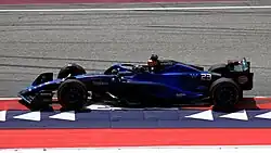 Alex Albon driving the Williams FW45 at the 2023 Austrian Grand Prix.