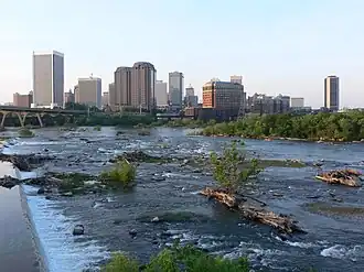 Richmond from Falls of the James