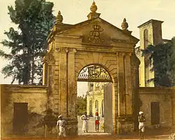 Gateway to the former Danish settlement of Serampore on the Hooghly River north of Calcutta