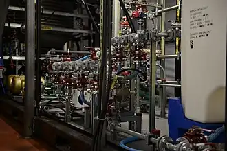 One of two Field Deployable Hydrolysis Systems installed on the MV Cape Ray (T-AKR-9679)