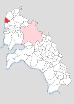 Map showing Salempur Nagla Khar in Firozabad block