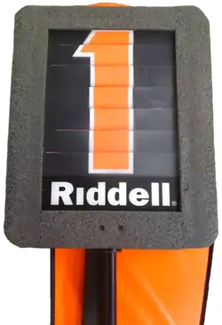 Photograph of a down indicator box on a pole