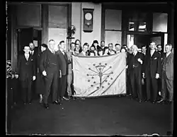 Presentation of the state flag, 1924.