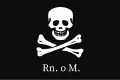 One of the flags used by Argentine caudillo Facundo Quiroga, "Rn.o M." means "Religion or Death" (1825-1834)