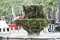 The Fontaine des Neuf-Canons, one of the two moss fountains in the Cours Mirabeau in Aix-en-Provence (18th century).