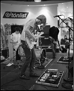 For a Minor Reflection performing at Skífan in Reykjavík, Iceland during the Iceland Airwaves music festival in October 2008