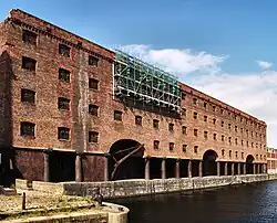 Warehouse on north side of dock