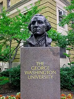 Bust of George Washington (1975), by Avard Fairbanks, George Washington University