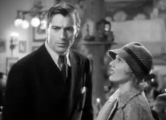Screen capture of Gary Cooper and Jean Arthur