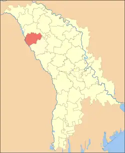 Location of Glodeni