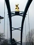 The Golden Rat, on a footbridge over the River Weser