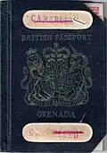 1959 Grenadian passport
